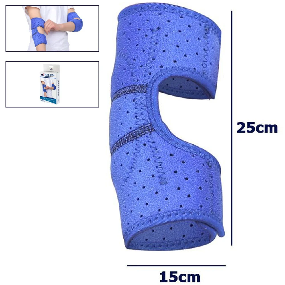 GOMITIERA FASCIA ELASTICA SUPPORTO TUTORE PER GOMITO ANALLERGICO BAMBINI BLU S - TrAdE Shop Traesio