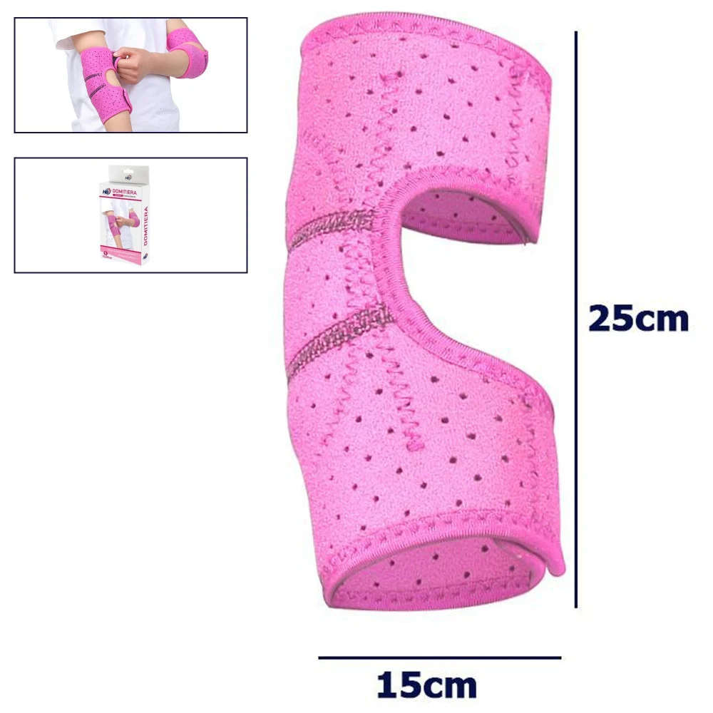 GOMITIERA FASCIA ELASTICA SUPPORTO TUTORE PER GOMITO ANALLERGICO BAMBINI ROSA S - TrAdE Shop Traesio