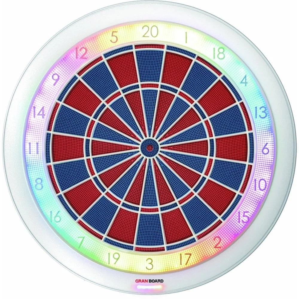 GRAN BOARD bersaglio elettronico soft tip 132 White Blue Red misura hard