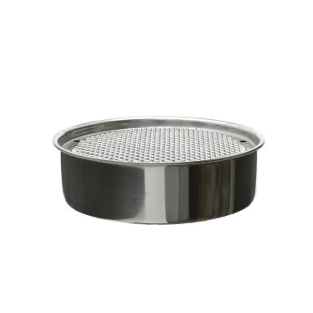 GRATTUGIA PER FORMAGGIO VERDURE IN ACCIAIO INOX CON CONTENITORE 18 CM - TrAdE Shop Traesio