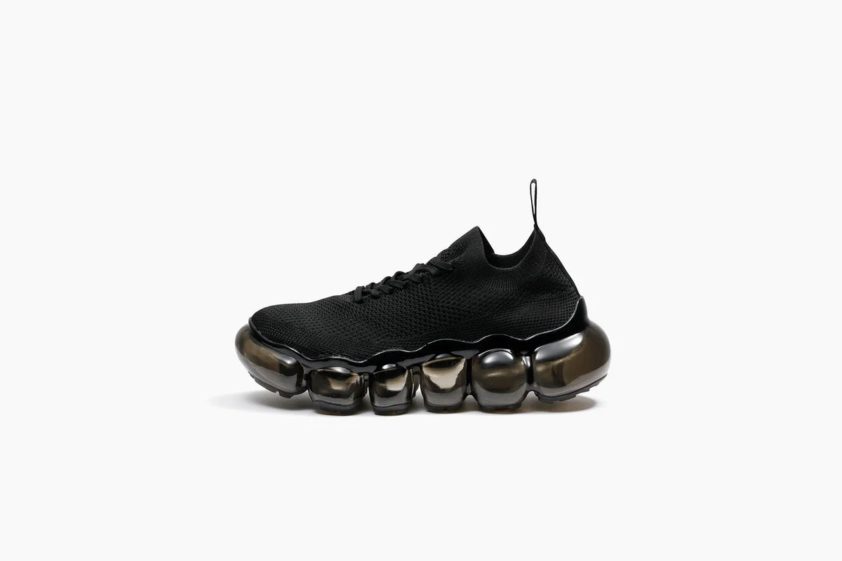 grounds sneakers platform con suola trasparente effetto gioiello 5 cm