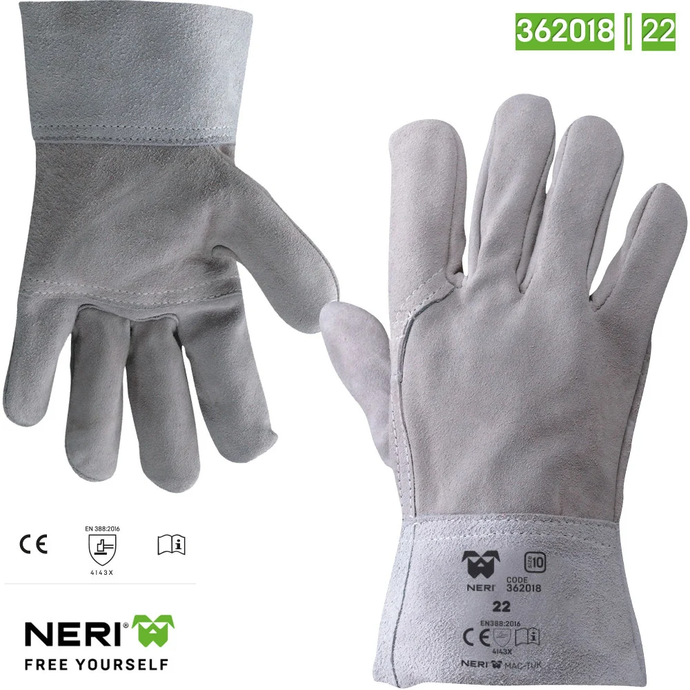 GUANTI DA LAVORO IN CROSTA GROPPONE 22 ANTICALORE ANTITAGLIO ANTINFORTUNISTICA - TrAdE Shop Traesio