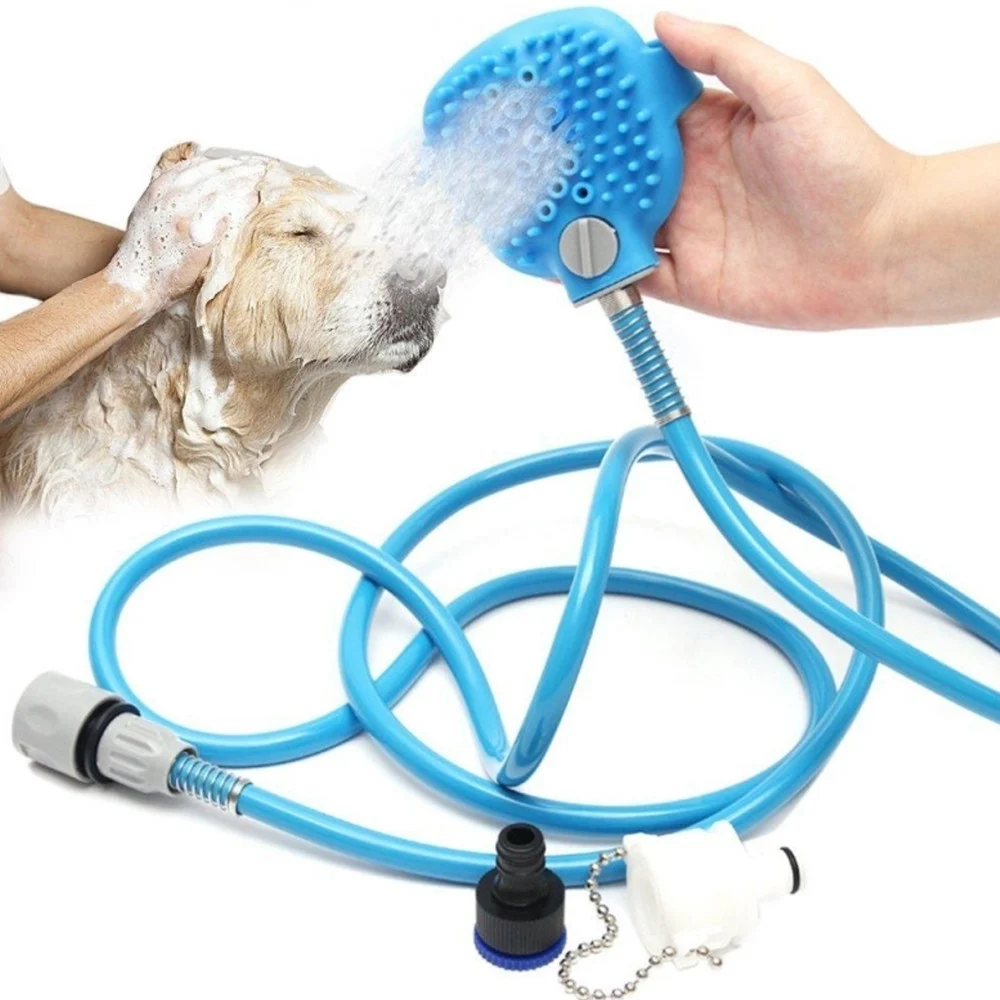 GUANTO CON SPRUZZO ACQUA SPAZZOLA BAGNO PETTINARE PELI MASSAGGIANTE PER CANE GATTO - TrAdE Shop Traesio