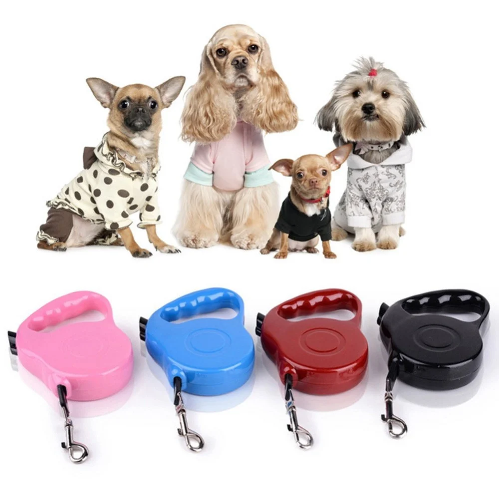 GUINZAGLIO ALLUNGABILE PER CANE MEDIA PICCOLA TAGLIA 3 METRI VARI COLORI - TrAdE Shop Traesio