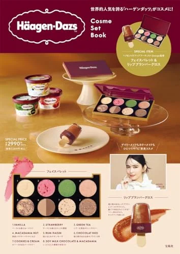 Häagen-Dazs Set de Maquillaje con Paleta de Rostro y Brillo Labial