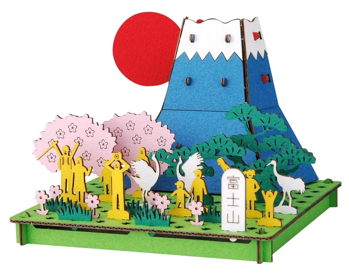 hacomo Kit modellismo in cartone Monte Fuji PUSU PUSU 80×60×80 mm