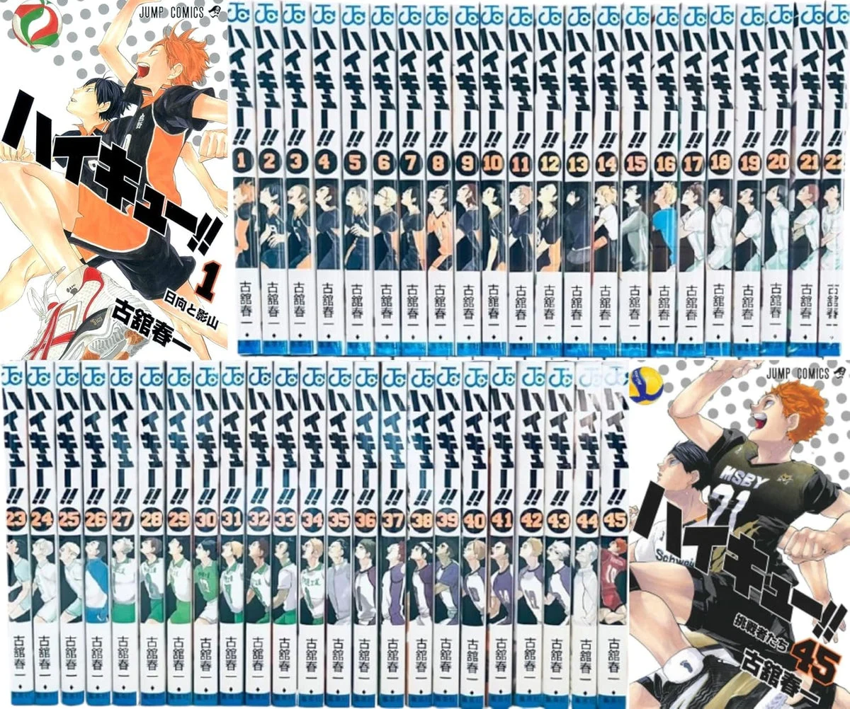 Jump Comics Cofanetto manga completo Haikyu!! in giapponese volumi 1-45