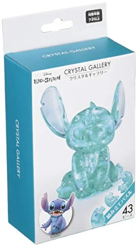 Hanayama Puzzle Disney Crystal Gallery Stitch 3D 43 Pezzi Blu Hawaiiano