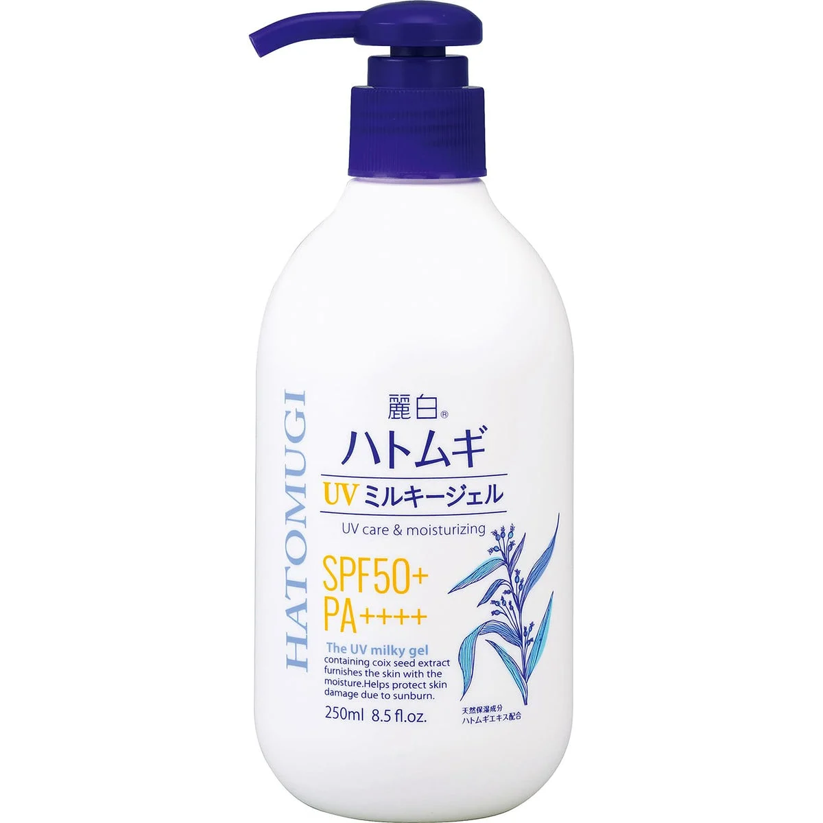 Reihaku Hatomugi Crema Solare Milky SPF50+ 250ml Tipo Pompa