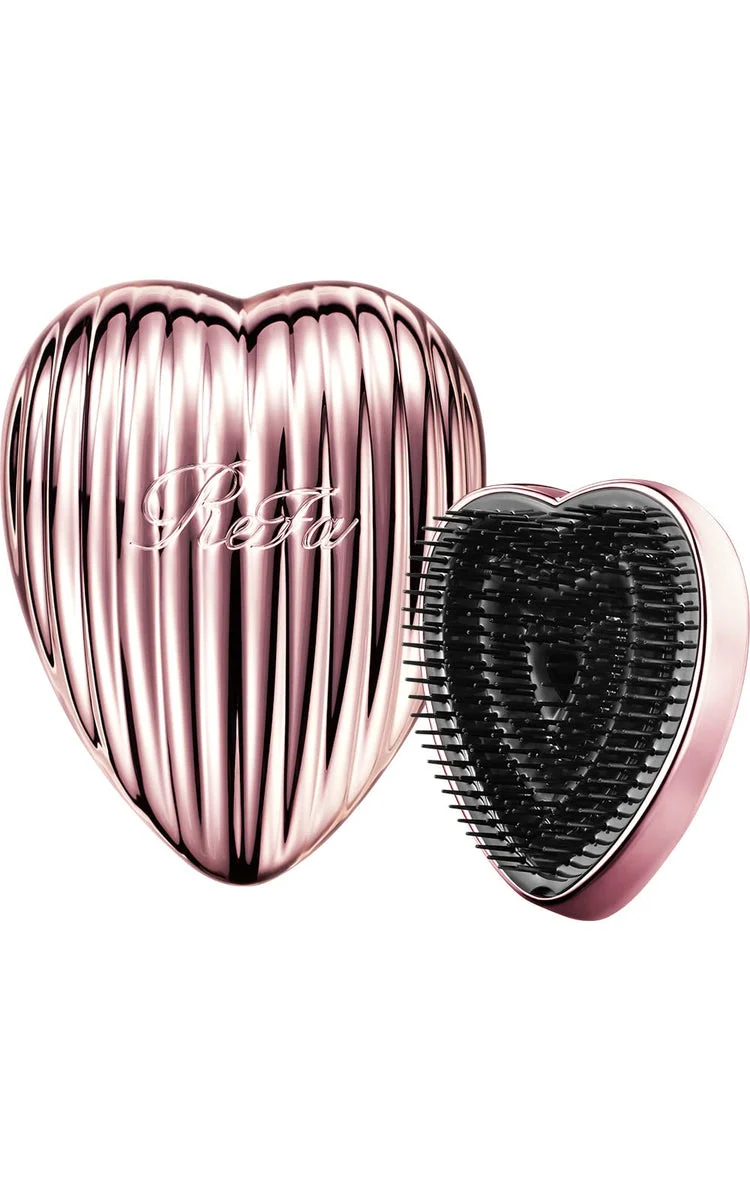 Heart Brush Ray spazzola districante lucidante capelli rose gold - ReFa