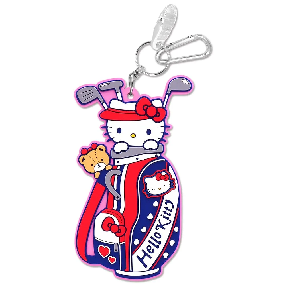 Sanrio Hello Kitty targhetta per sacca da golf con moschettone KTNP002