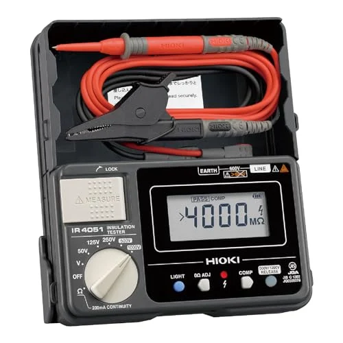 HIOKI Insulation Resistance Tester IR4051-10 Test Lead L9787 Made in Japan