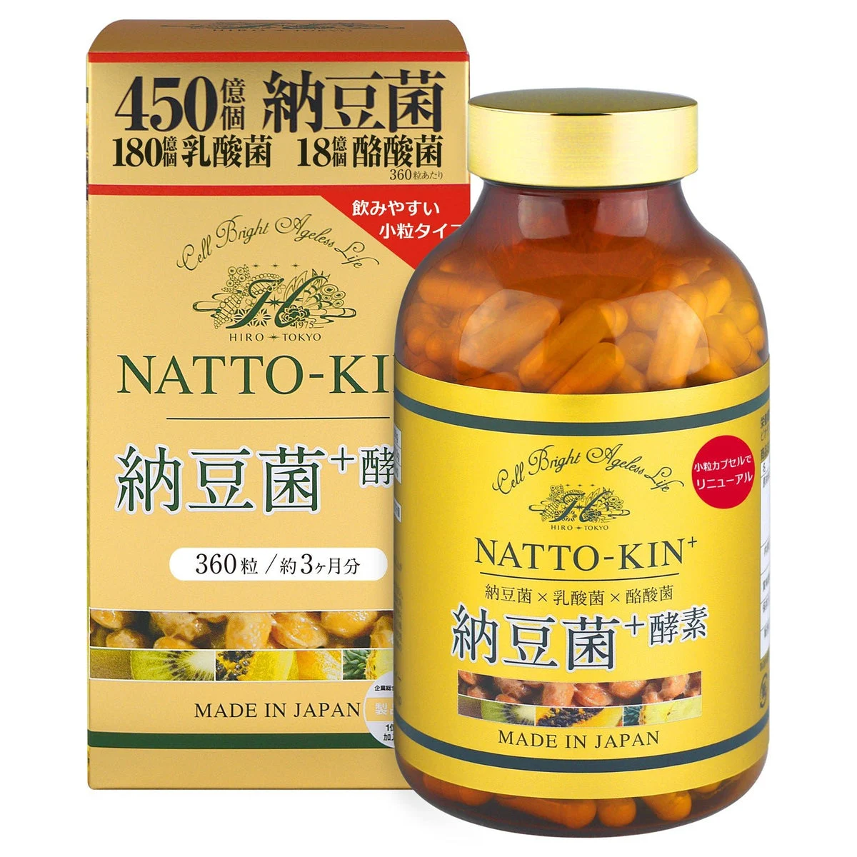 Hirosophy Natto Bacteria + Enzyme 360 Tablets - Hirosophy`