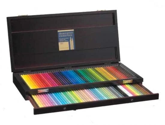 Holbein Matite Colorate 100 Colori Set in Scatola di Legno OP941