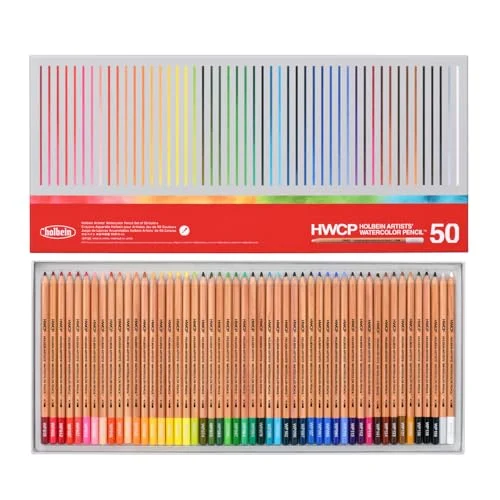 Holbein Matite acquerellabili professionali WP195 50 colori set