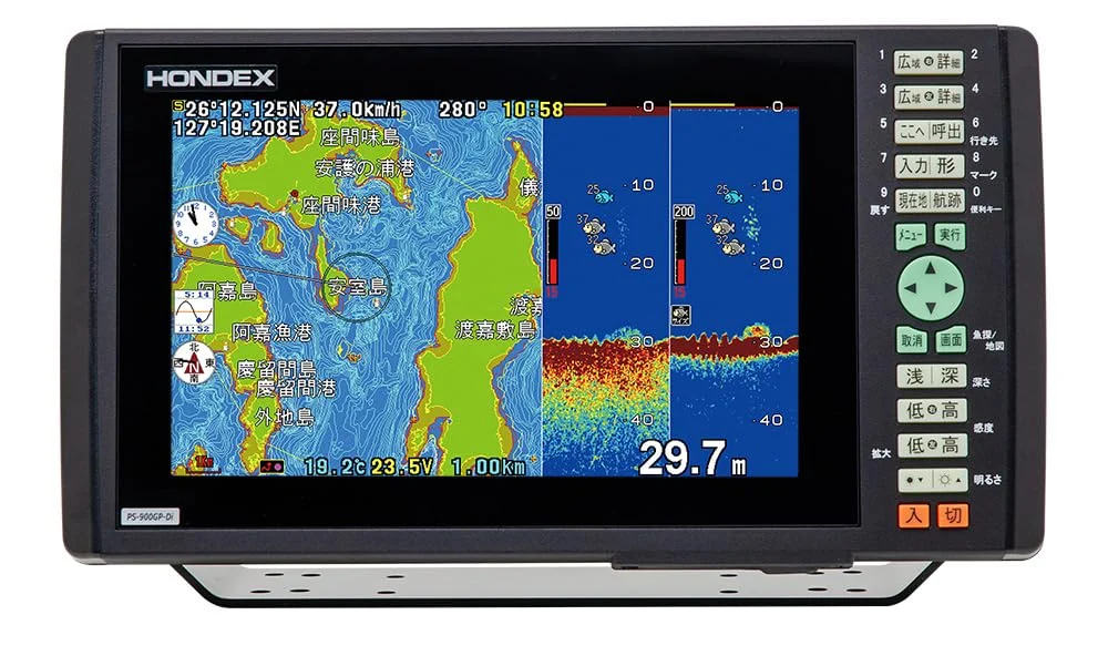 HONDEX ecoscandaglio GPS PS-900GP-Di display LCD 9 pollici 50/200 kHz 600 W
