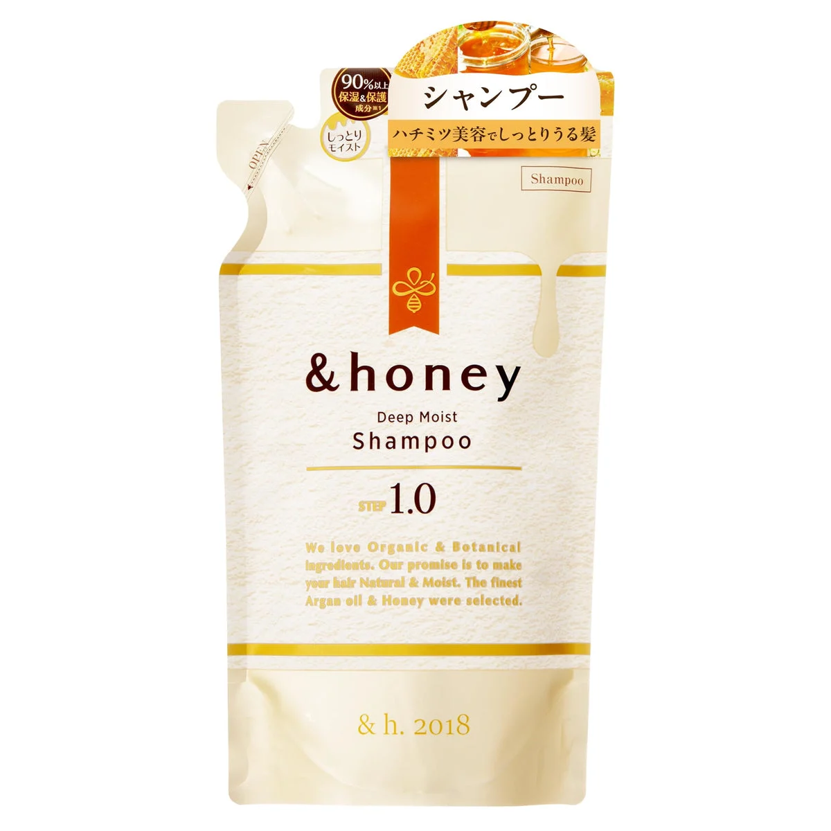 &honey DeepMoist Shampoo Refill 350mL Eco-Friendly Hydration