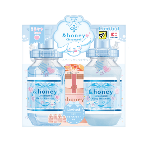 &HONEY Cinnamoroll Melty Shampoo & hair treatment limited edition pair set 2024 ver.