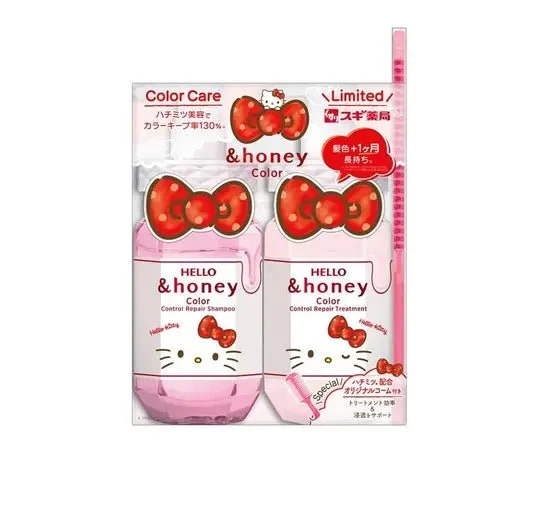 &Honey Hello Kitty Color Control Repair Shampoo & Treatment Set Limited Edition