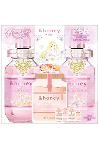 &Honey Melty Shampoo Treatment set Moist Repair Rapunzel Twilight Rose Honey Scent