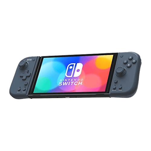 HORI Grip Controller Fit for Nintendo Switch MIDNIGHT BLUE with continuous fire & hold function