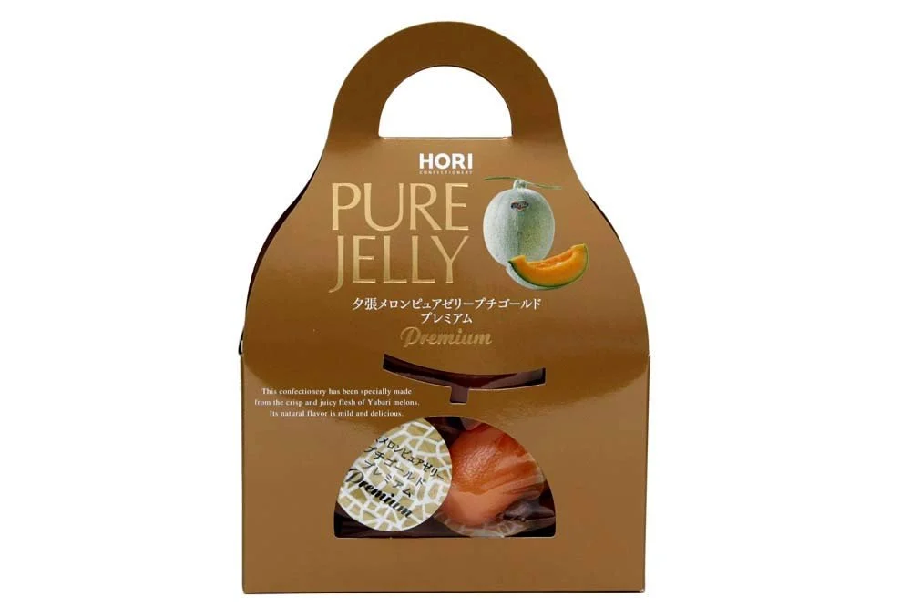 HORI Yubari Melon Pure Jelly Petit Carry Gold Premium 200g - WAFUU JAPAN
