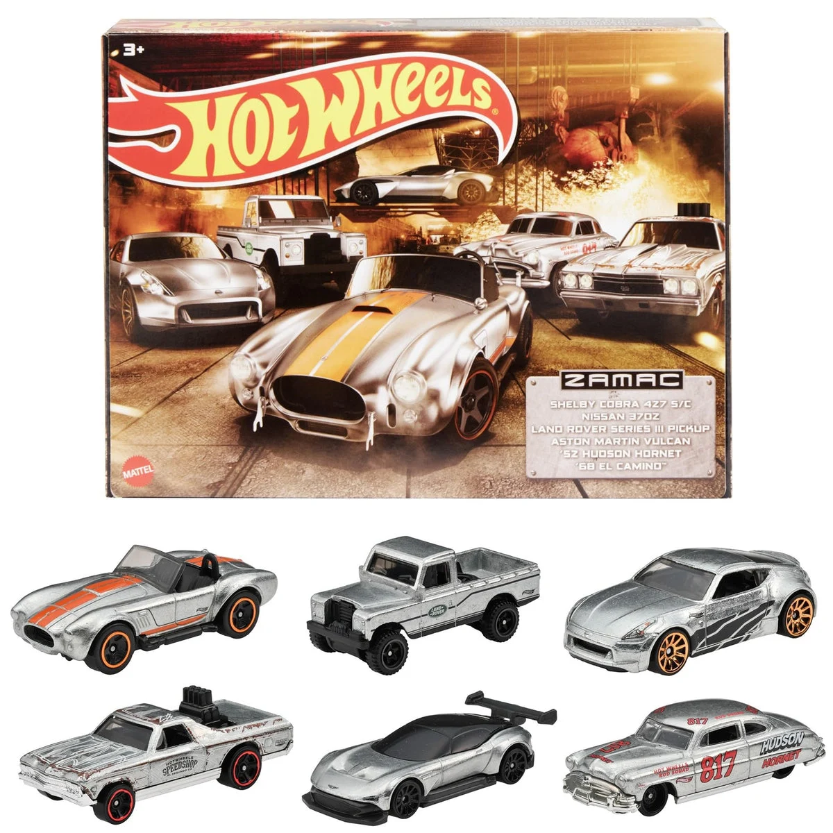 Hot Wheels Multipack 6 Miniature Cars HLK52 Zamak