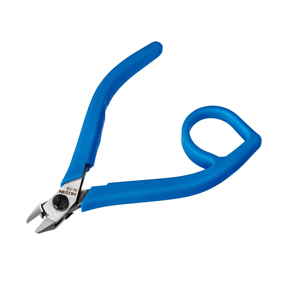 HOZAN Precision Nipper Semi-Flush Cut with Lead Stopper N-58 Copper Wire 0.18-0.8mm