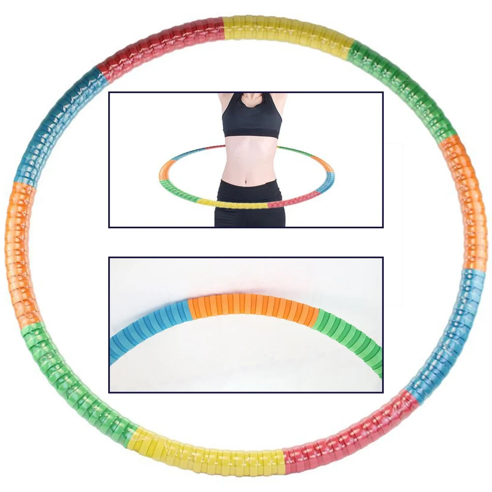 HULA HOOP CERCHIO ANELLO GINNICO GINNASTICA SPORT BAMBINI COLORI RANDOM 95CM - TrAdE Shop Traesio