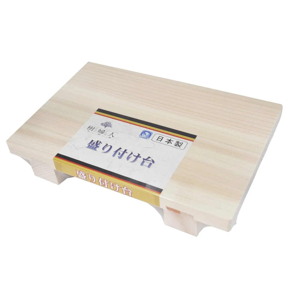 Ichihara Woodworks Vassoio in legno per sushi hinoki 21×14×3.5 cm