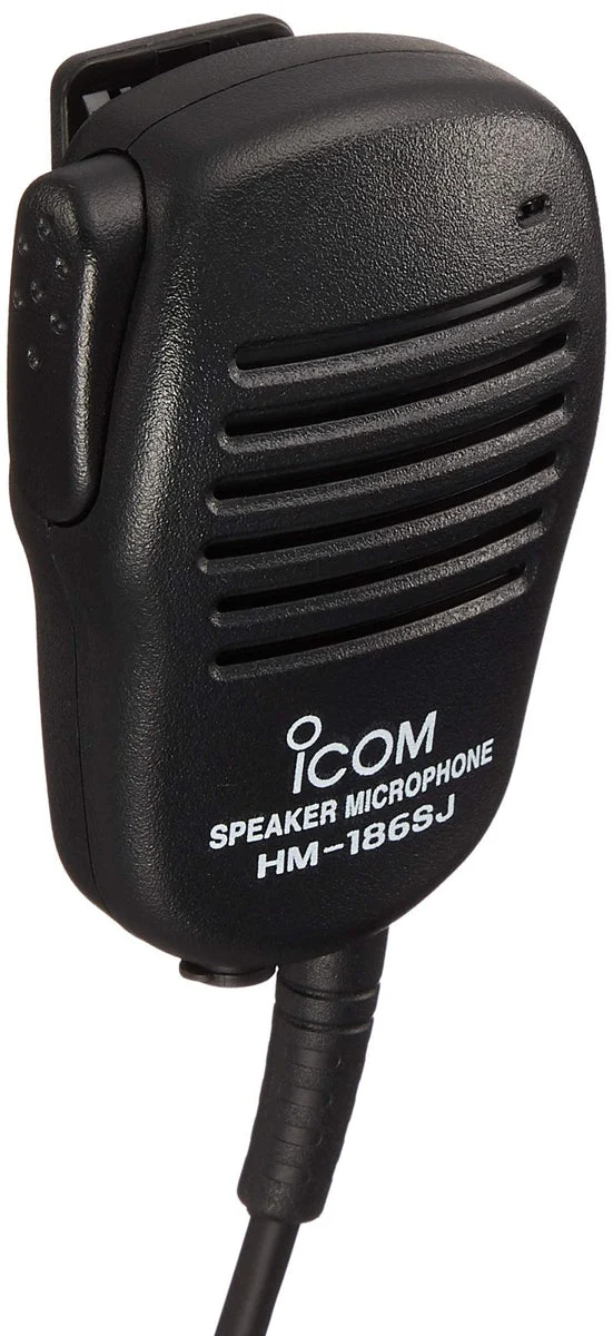 ICOM microfono altoparlante compatto 9-Pin HM‑186SJ per radio compatibili