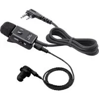 Icom HM-153LS Black Tie Clip Microphone