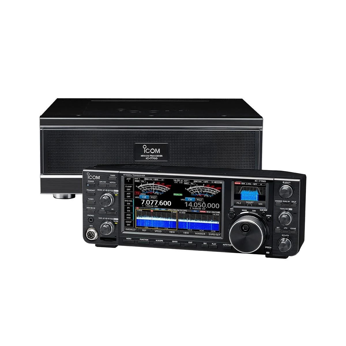 ICOM IC-7760 Ricetrasmettitore HF/50MHz All Mode 200W a 2 unità LAN/Wi‑Fi