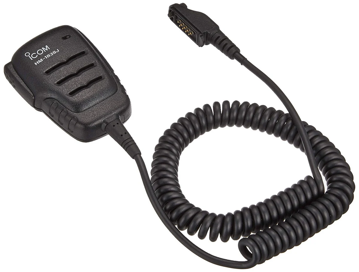 ICOM Microfono altoparlante impermeabile 9-Pin HM-183SJ per IC-DPR6/5