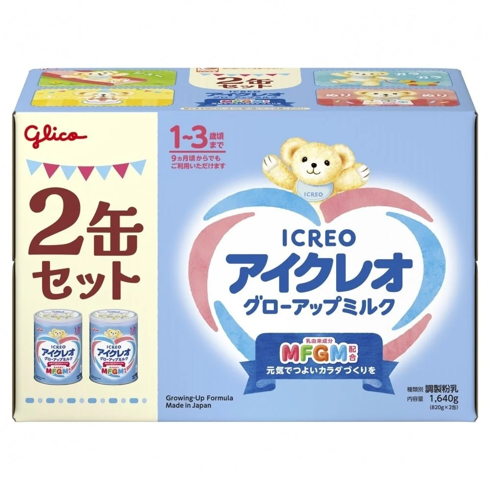 ICREO Latte di Follow-up Formula Set di 2 × 29 Once (820 grammi) Cans 1-3 Anni
