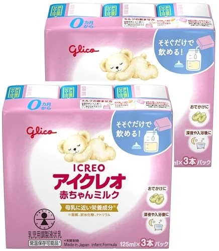 ICREO Latte Liquido Neonati 125ml 6 Bottiglie 0-12 Mesi
