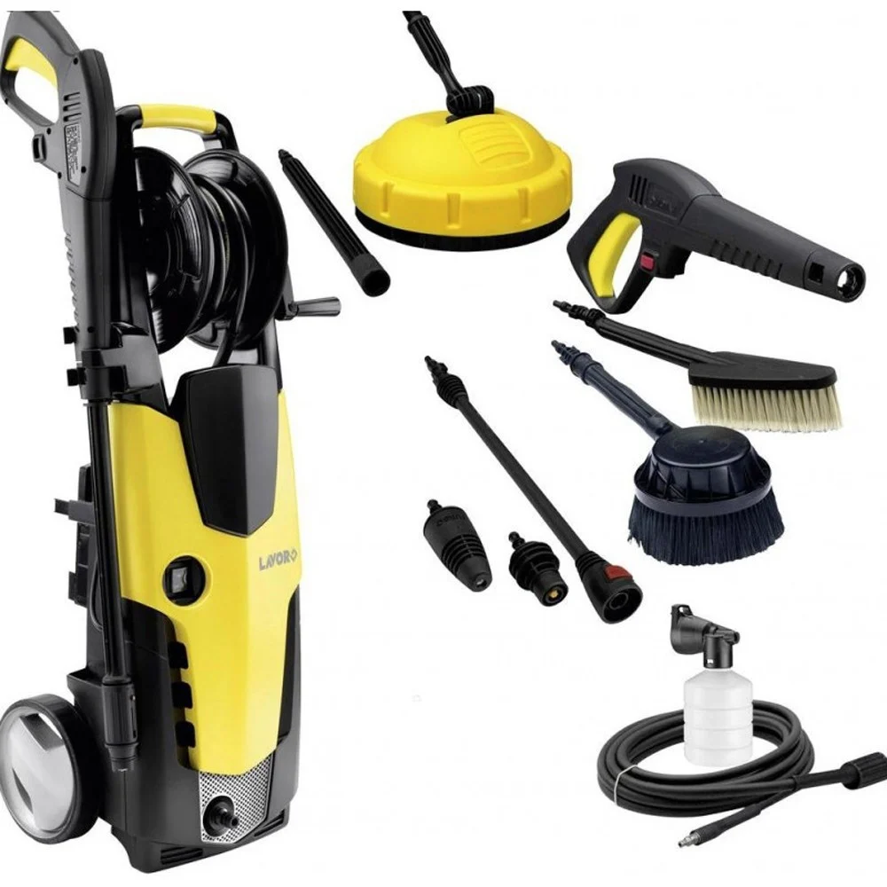 IDROPULITRICE AD ALTA PRESSIONE 2500W 160 BAR LAVOR STM 160 MULTIACCESSORIATA - Lavorwash ®