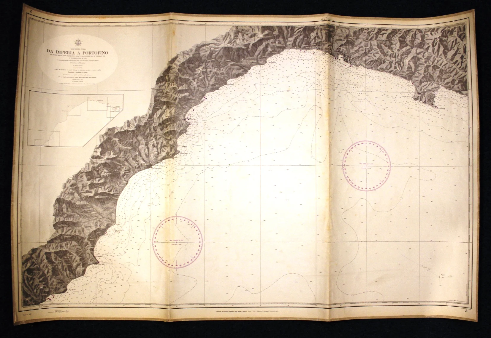 da imperia a portofino n. 2 (1961) - Carte nautiche, da pesca…