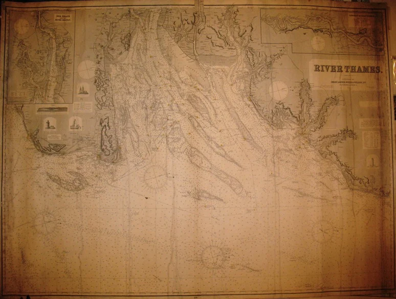 river thames n. 13 (1911) - Carte nautiche, da pesca…
