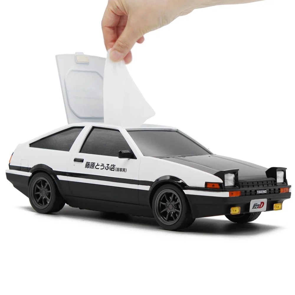 Initial D Custodia per salviette umidificate Toyota AE86 Trueno nera - CAMSHOP.JP
