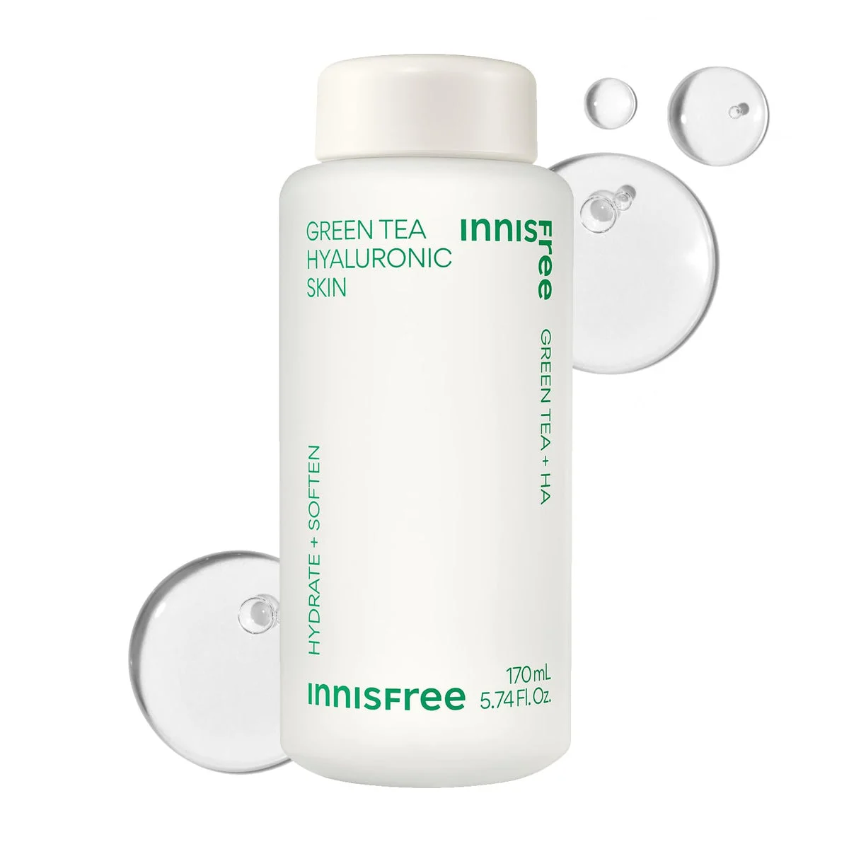 Innisfree Tonico Idratante al Tè Verde con Acido Ialuronico 170mL