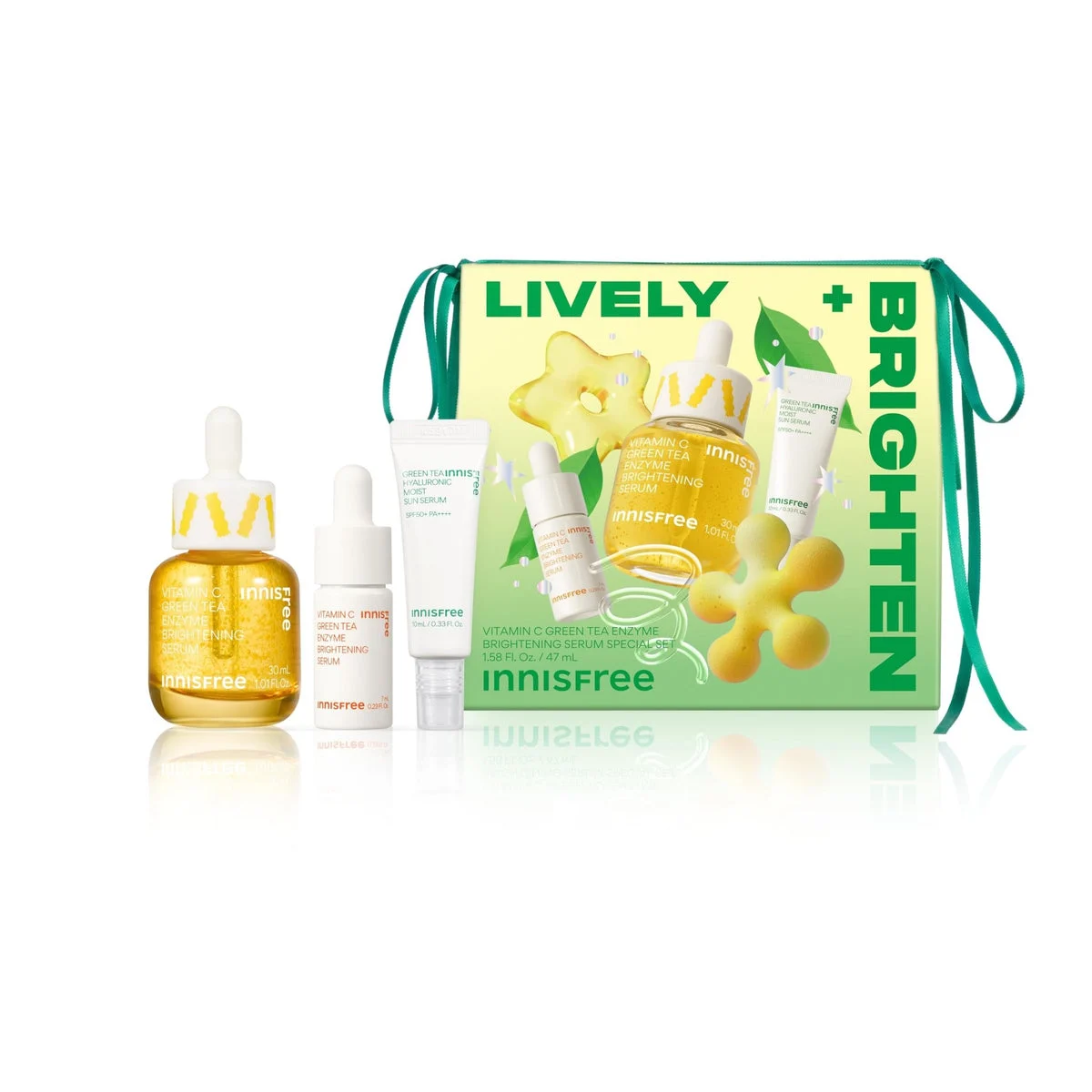 Innisfree Siero Illuminante alla Vitamina C e Tè Verde - Set Speciale 30ml
