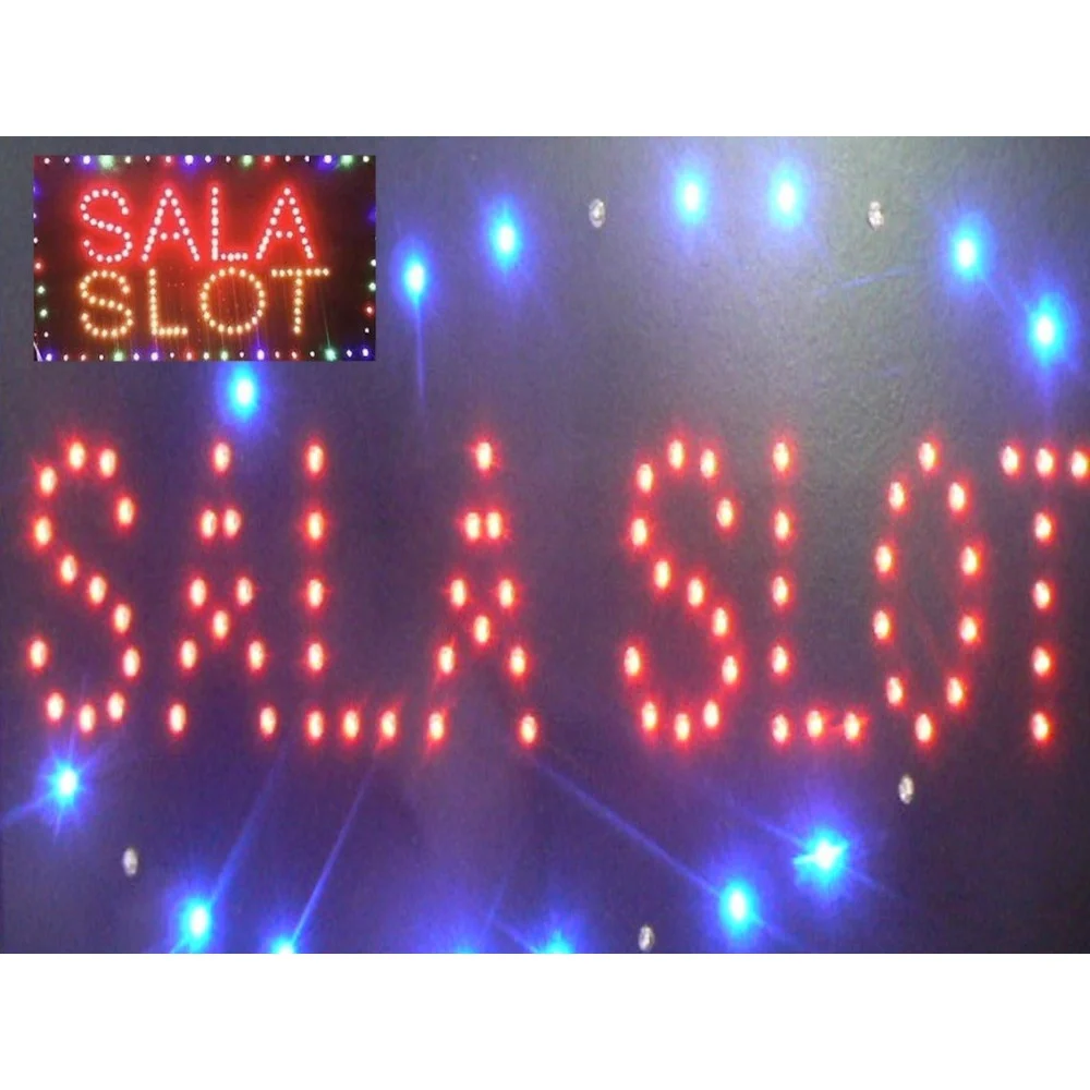 INSEGNA LUMINOSA INSEGNE LUMINOSE A LED CON SCRITTA SALA SLOT - TrAdE Shop Traesio
