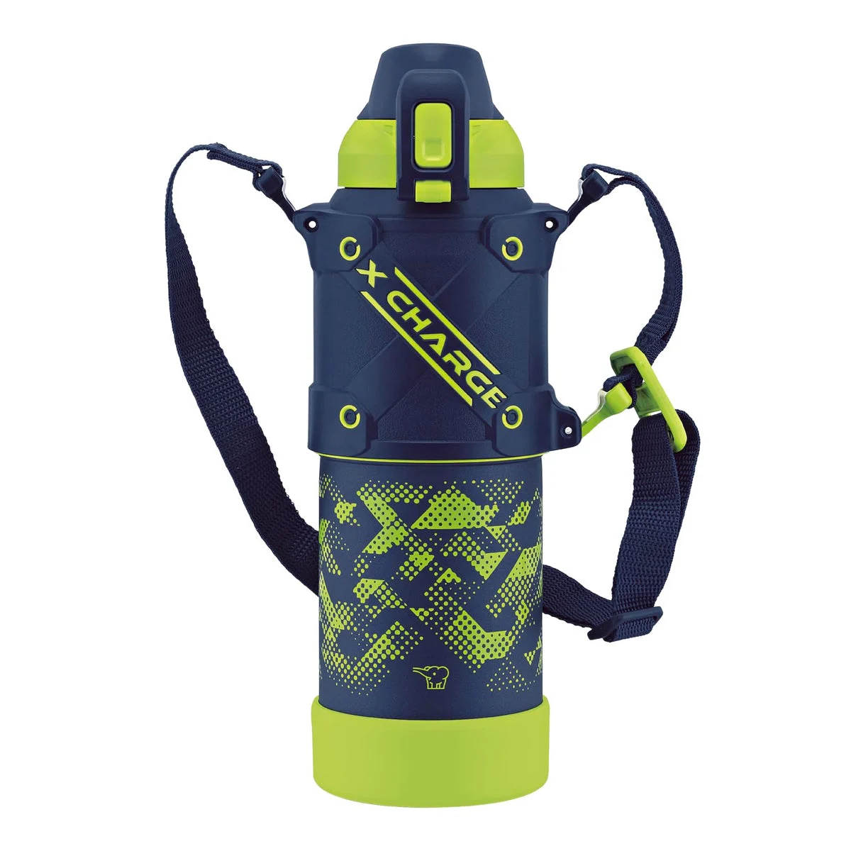 Botella deportiva isotérmica antigolpes y fácil de limpiar azul lima 1L - Generic