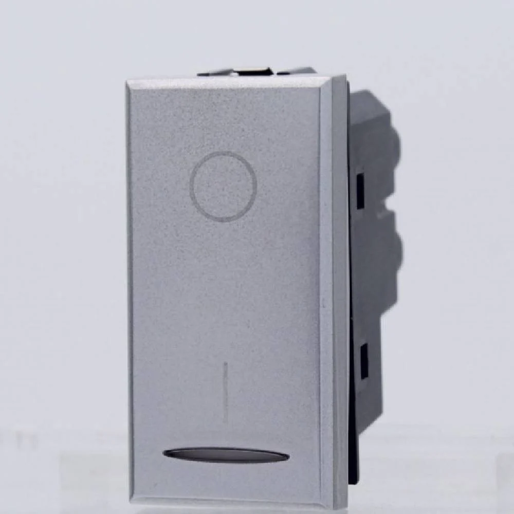 INTERRUTTORE 2P 16A BIPOLARE 0-1 SILVER COMPATIBILE BTICINO AXOLUTE ASSIALE