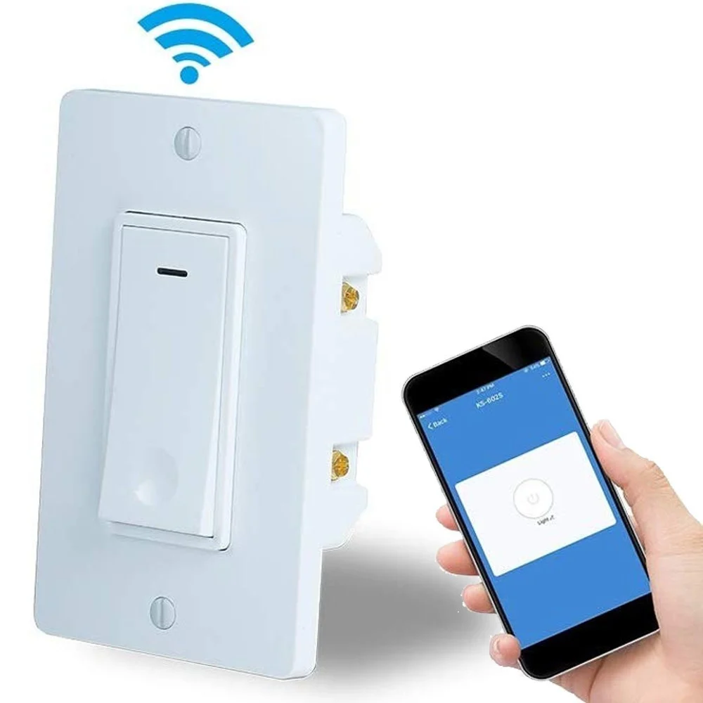 INTERRUTTORE LUCI SMART WIFI COMPATIBILE CON ALEXA GOOGLE IFTTT CONTROLLO VOCALE - TrAdE Shop Traesio
