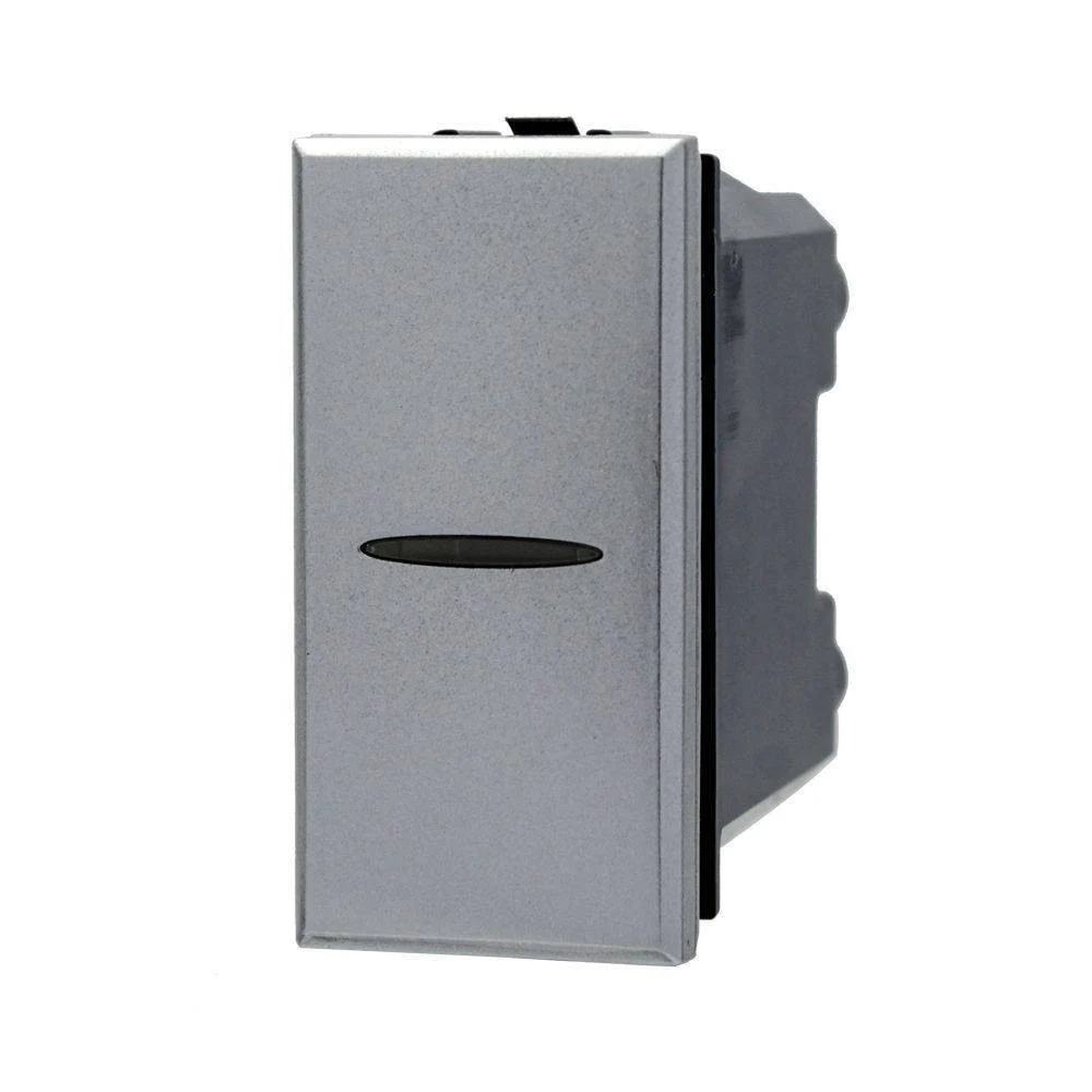 INVERTITORE 1P 16A ASSIALE COLORE SILVER COMPATIBILE CON BTICINO AXOLUTE - TrAdE Shop Traesio