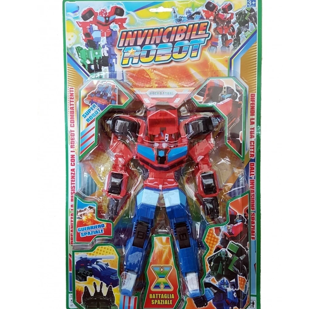 INVINCIBILE ROBOT COMBAT TRASFORMER GUERRIERO BATTAGLIA SPAZIO GIOCO PER BAMBINI - TrAdE Shop Traesio