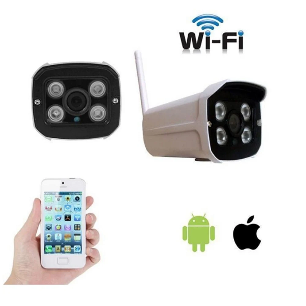 IP CAMERA IPCAM CON SCHEDA SD P2P TELECAMERA WIRELESS WIFI IR SUPPORTO ONVIF - TrAdE Shop Traesio