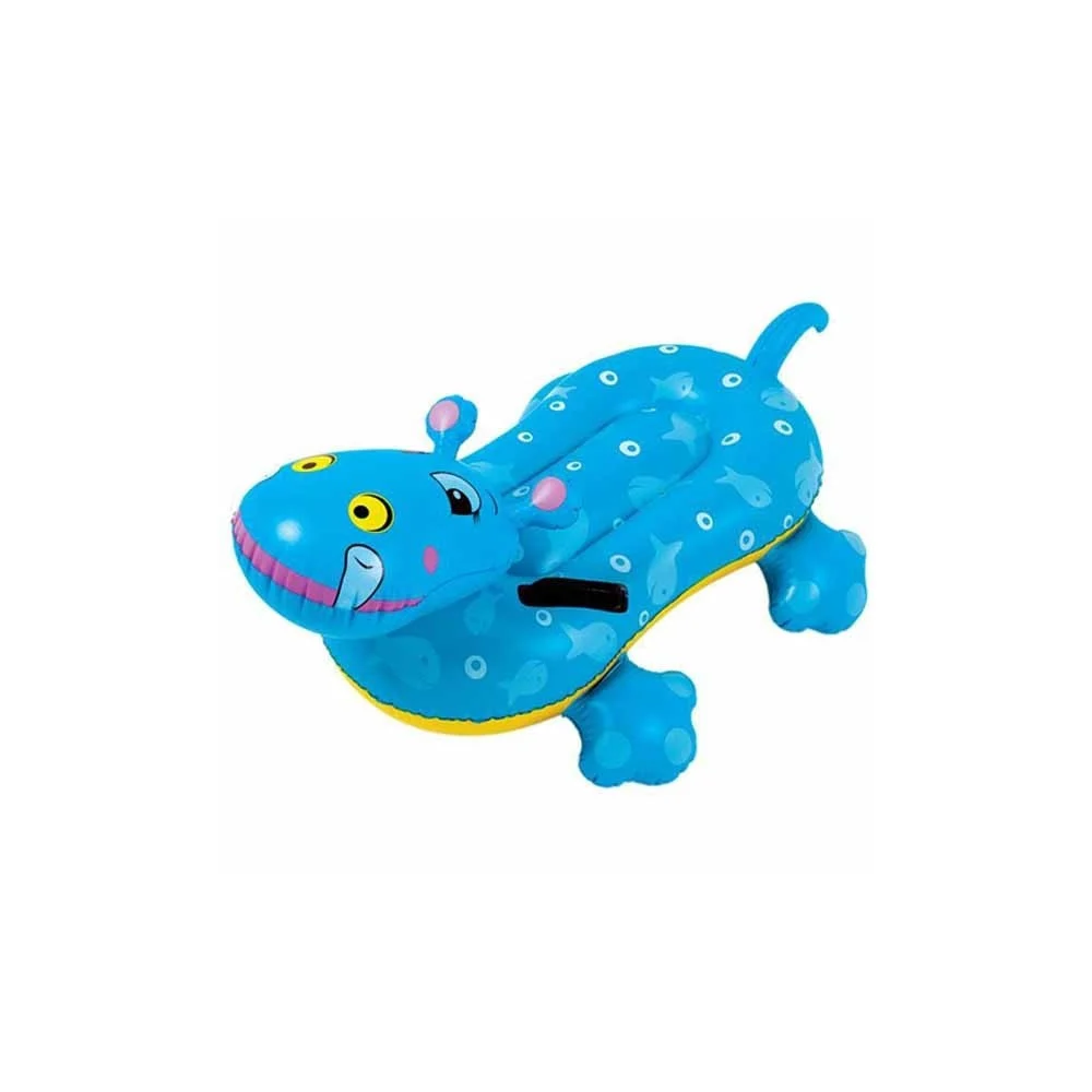 IPPOPOTAMO GONFIABILE E CAVALCABILE 2 MANICI 104 X 70 CM PER BAMBINI BLU - TrAdE Shop Traesio
